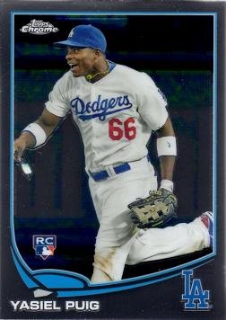 Amazon.com: 2013 Topps Chrome Baseball #138 Yasiel Puig Rookie